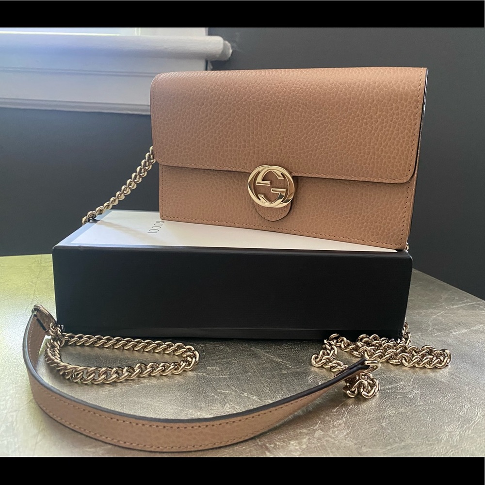 Gucci Dollar Calfskin Shoulder Bag BRAND NEW